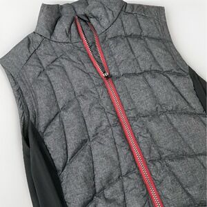 Sierra Designs Puffer Vest Gray Full Zip Quilted‎ Sleeveless Casual Layering